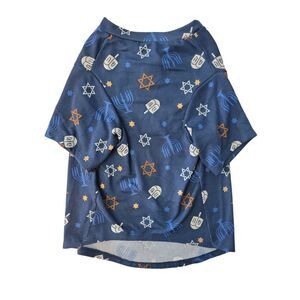 Member's Mark Pet Family Comfortable Machine Washable Sleep Set - Navy Hanukkah